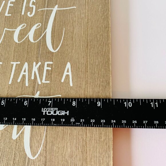 Love Is Sweet Sign Wedding Candy Table Decor Dessert Bridal Shower Event 9.5"x12 - Picture 6 of 9